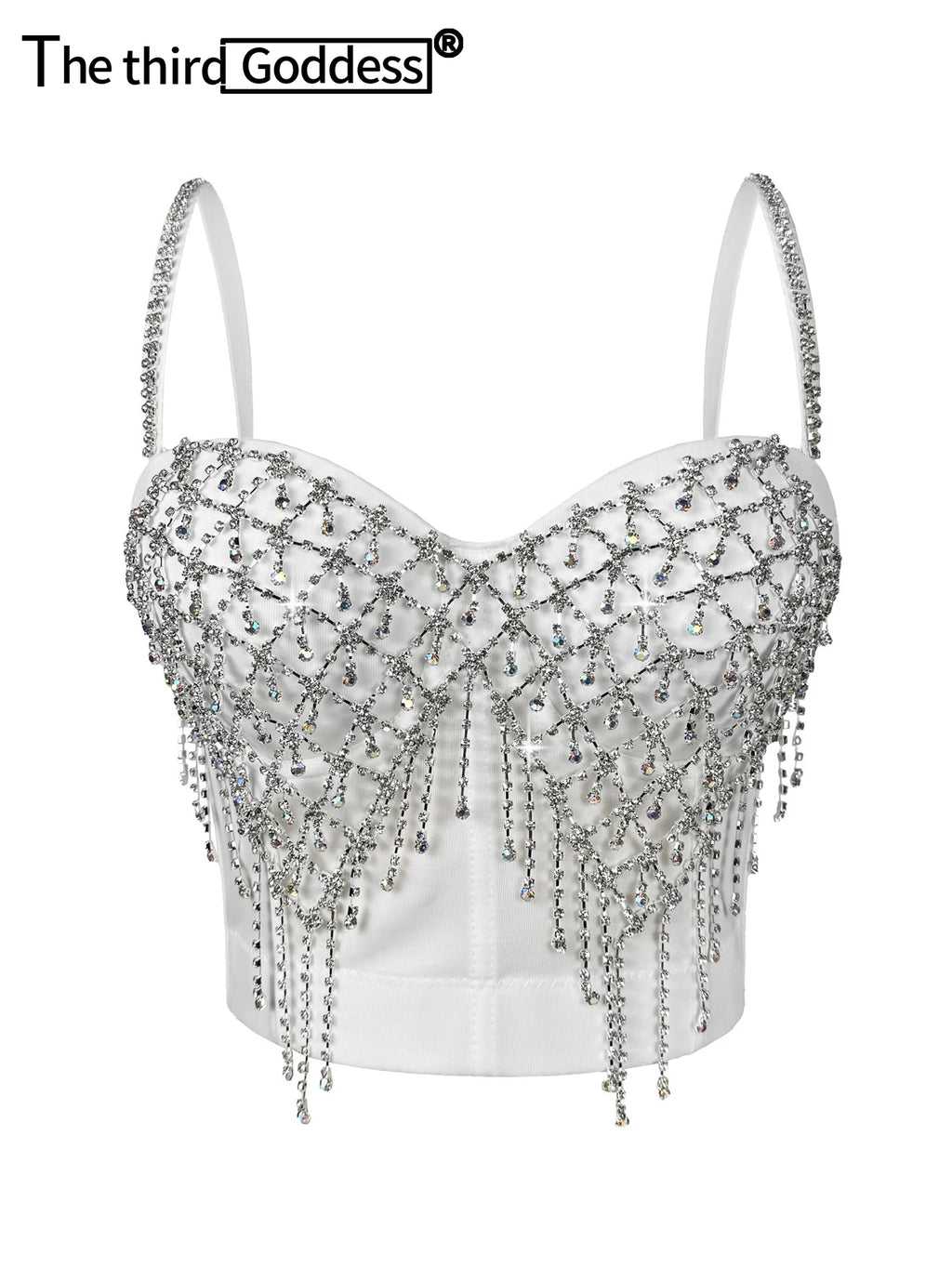 Sexy halter rhinestone corset crop top women summer nightclub party tank tops woman 2026 y2k clothes bra top hotwife street wear
