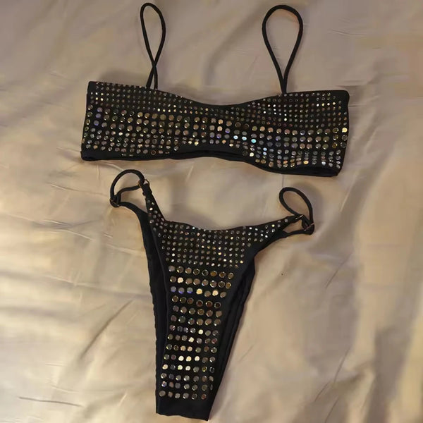 Solene Printed High-Waist Bikini Two-piece
