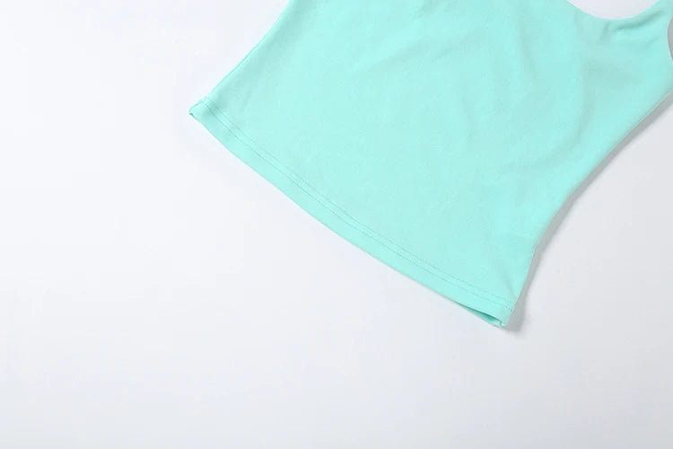 Mira Layered Halter Mini Skirt & Shorts Set Three-piece