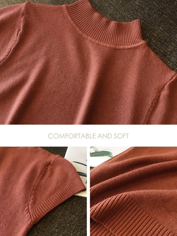 Aveline Mock-Neck Short-Sleeve Tee