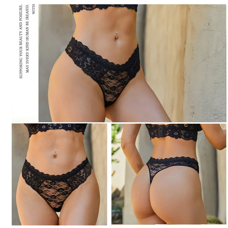 Flora Low-Rise Panty Pack Lingerie 3-piece