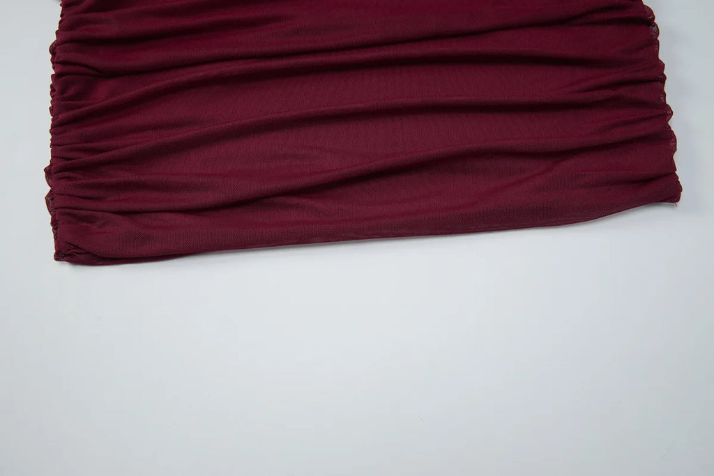 Roxana Beaded Deep-V Halter Mini Dress