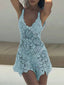 Renée Sheer Backless Bodycon Mini Dress