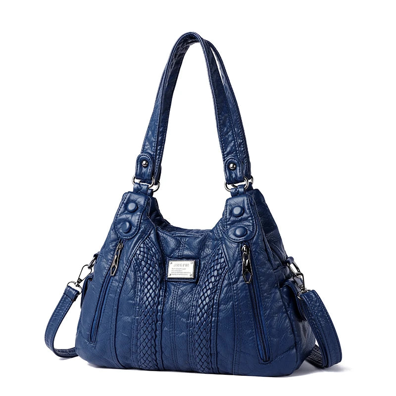 Desislava Textured Convertible Shoulder Handbag