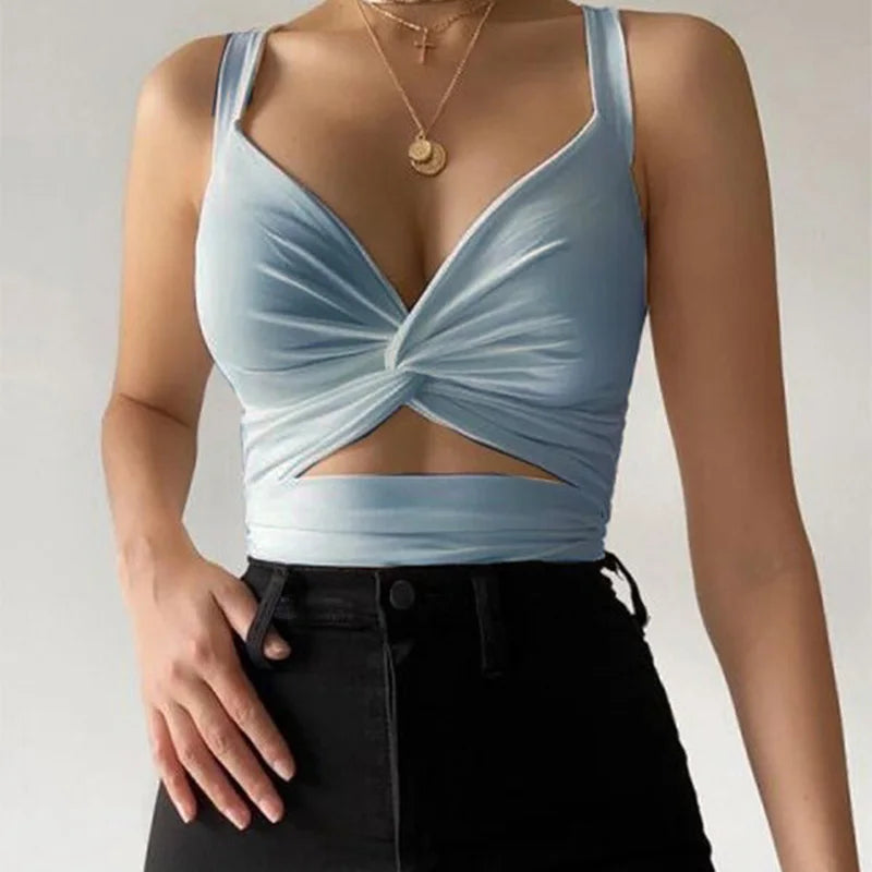 Bella Twist Cutout Sleeveless Tank Top One-piece