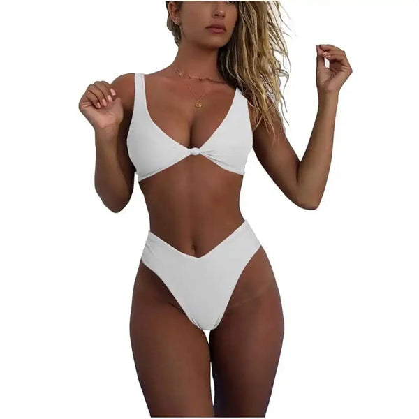 Eliana Bow High-Waist Bikini Two-piece