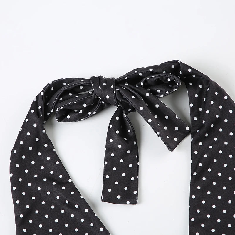 Luna Polka Dot Halter Top one-piece