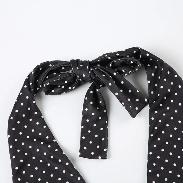 Luna Polka Dot Halter Top one-piece