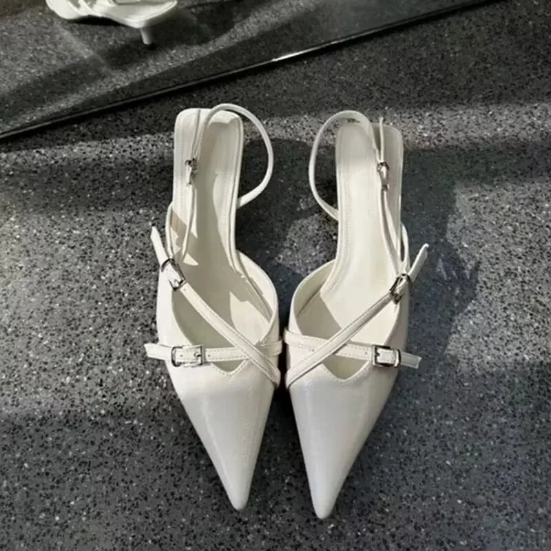 Sabine Metal-Accent High-Heel Sandals