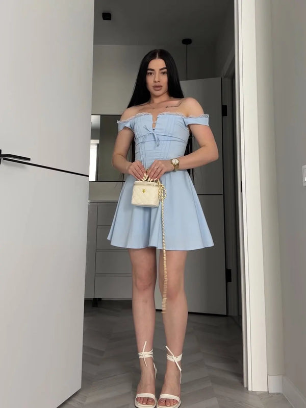 Maeve A-Line Lace Mini Dress
