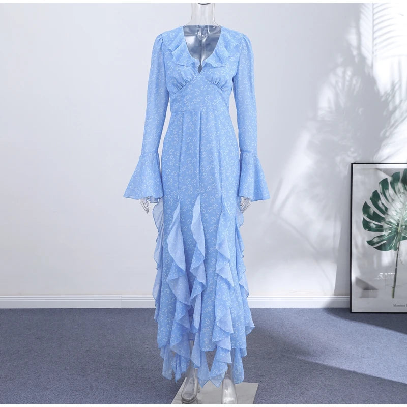 Honora Bodycon Long-Sleeve Maxi Dress
