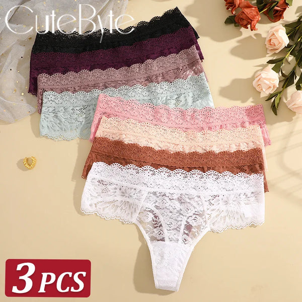 Flora Low-Rise Panty Pack Lingerie 3-piece