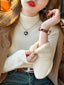 Bettany Velvet-Lined Thermal Knit Turtleneck Sweater One-piece