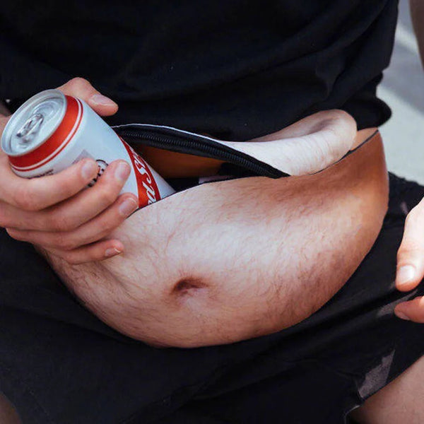 Gertie Novelty Dad Bod Belly Print Fanny Pack