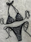 2026 Metallic Sequins Halter Bikini Women Swimsuit Female Swimwear Two Pieces Bikini Set Bather Bathing Suit Swim Lady Beachwear