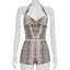 Zaria Snake-Print Halter Shorts Set Two-piece