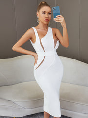 Sophia's Summer White Bodycon Dress