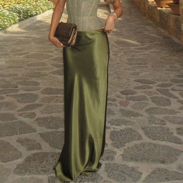 Meliora Lace Bodycon A-Line Maxi Skirt Set Two-piece