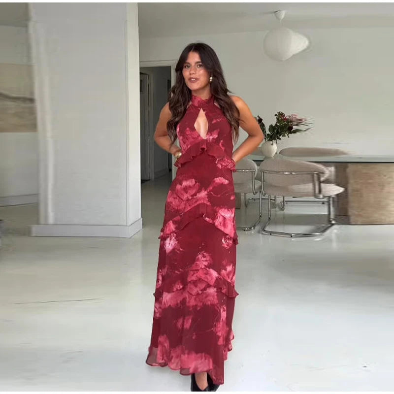 Serenade Tiered-Ruffle Maxi Dress