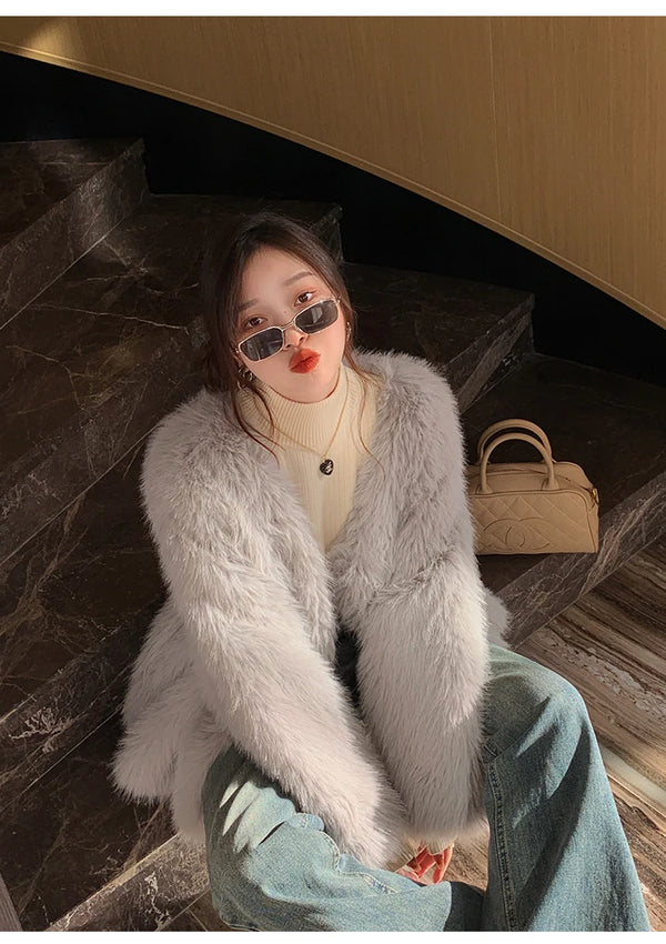 Bettany Velvet-Lined Thermal Knit Turtleneck Sweater One-piece