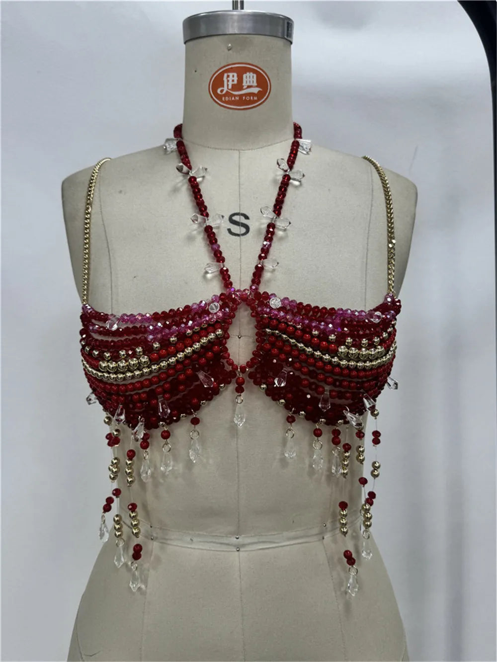 Vivienne Stardust Crystal Beaded Harness Lingerie