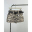 Henrike Zebra Print Distressed Denim A-Line Mini Skirt One-piece
