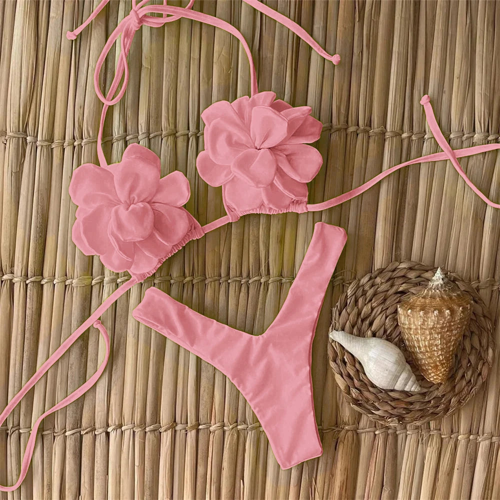 Valencia Retro Dress Bikini Three-piece