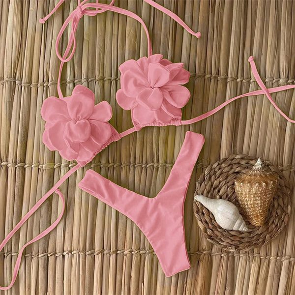 Valencia Retro Dress Bikini Three-piece