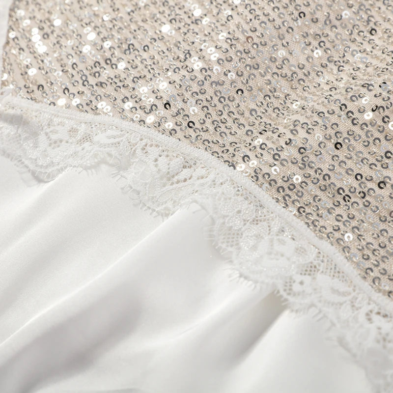 Seraphina Sequin Sheer Top & Mini Skirt Collection