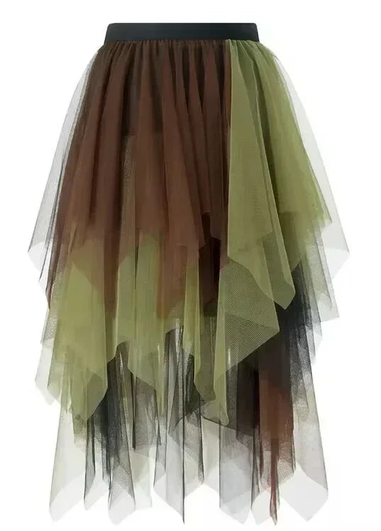 Juliette A-Line Mesh Midi Skirt One-piece