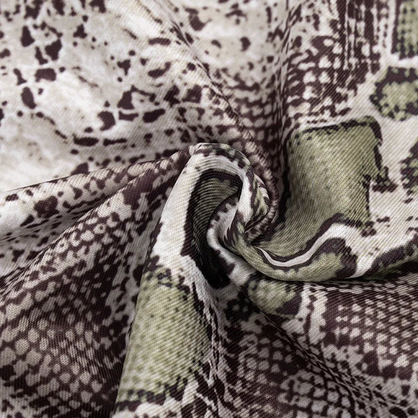 Zaria Snake-Print Halter Shorts Set Two-piece