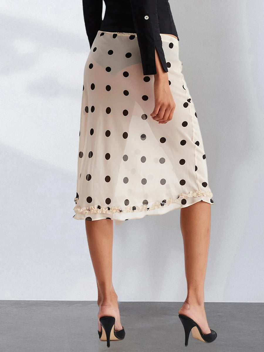 Maribel Mesh Midi Skirt One-piece