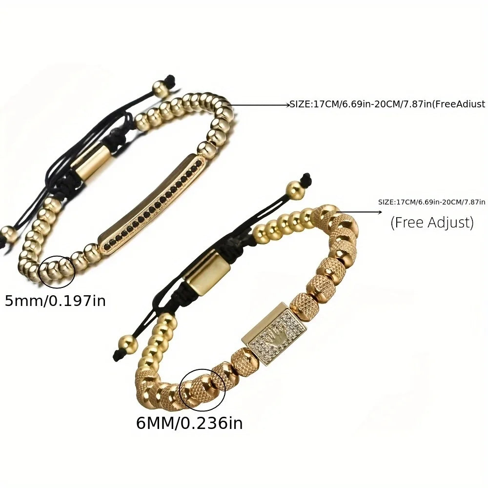 Olwen Crown Charm Bracelet Set Secondary image