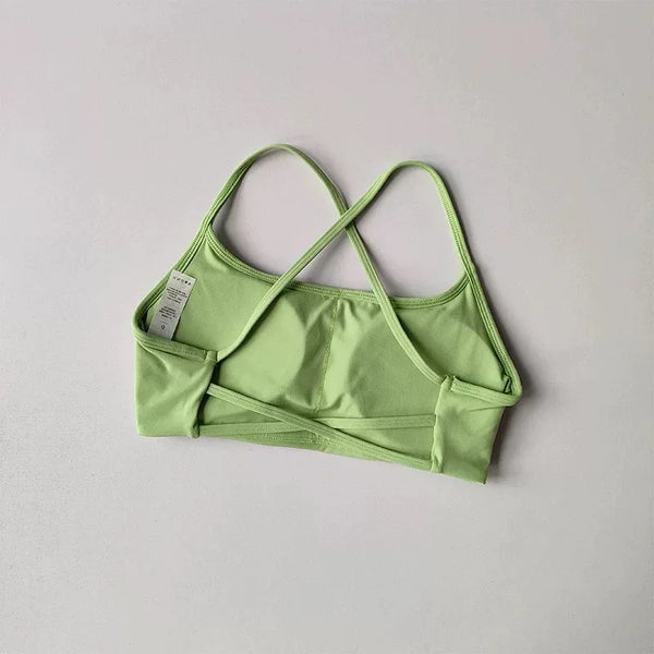 Vera Cross-Back Quick-Dry Sports Bra Top One-piece