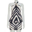 Zephyra Zebra Halter Backless Bodycon Mini Dress