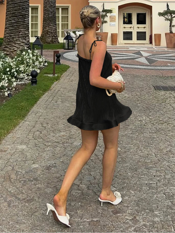Sienna Soleil Pleated Mini Dress