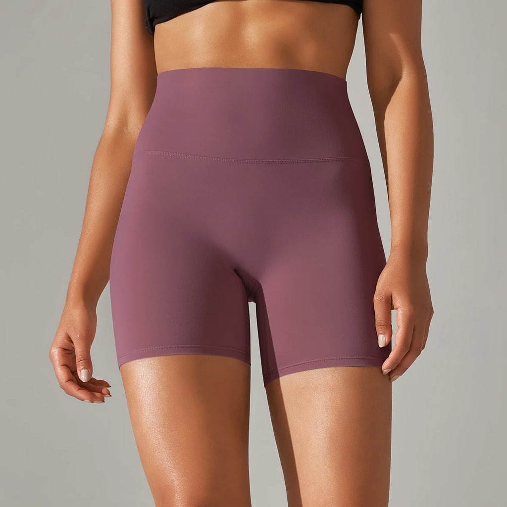 Ayla Seamless High-Waist Yoga Shorts One-piece
