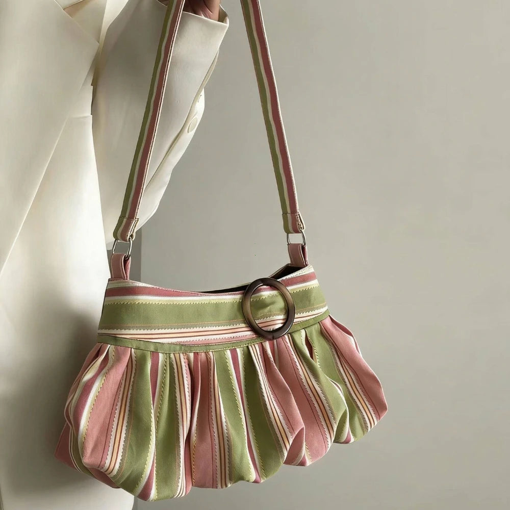 Zuri Contrast-Print Underarm Bag