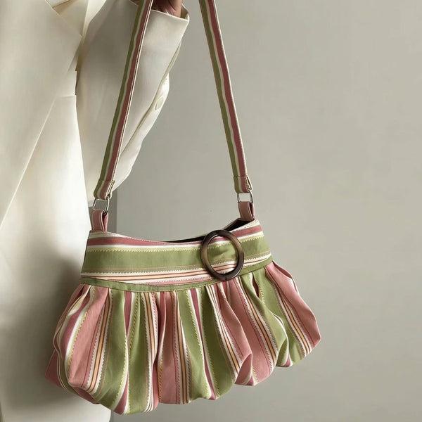 Zuri Contrast-Print Underarm Bag