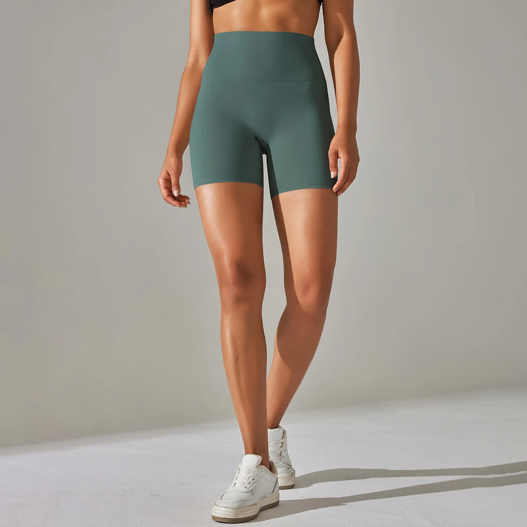 Ayla Seamless High-Waist Yoga Shorts One-piece