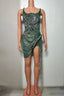 Estelle Rhinestone Knee-Length Performance Dress
