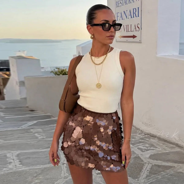 Esme Sequin Sling Mini Dress Collection