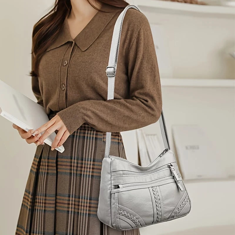 Jitka Stitched Multi-Zip Crossbody Bag Secondary image