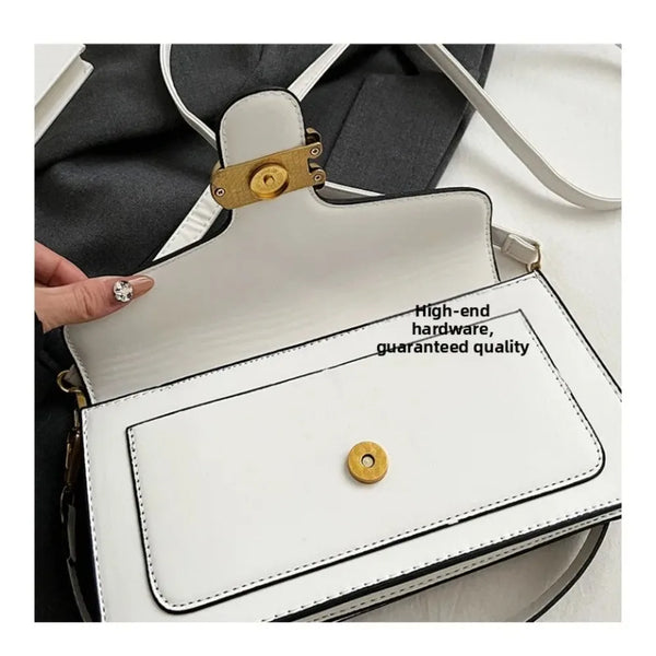 New Women's Small Square Bag, High-Quality Solid Color Multifunctional Shoulder Bag, Crossbody Bag, Daily Commuting Handbag