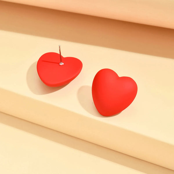 Amorette Heart Stud Earrings