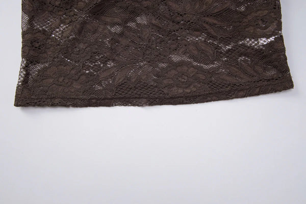 Bella Midnight Lace Spaghetti Strap Top
