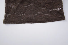 Bella Midnight Lace Spaghetti Strap Top