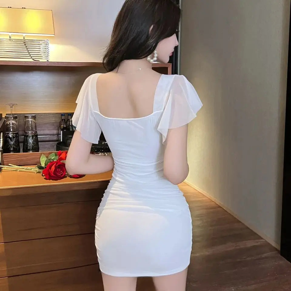 Mireya Mesh Halter Straight Mini Dress Secondary image