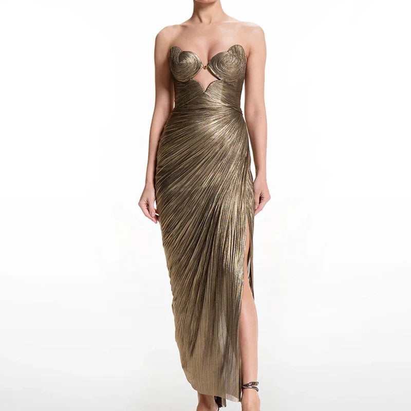 Dahlia Backless Strapless Maxi Dress