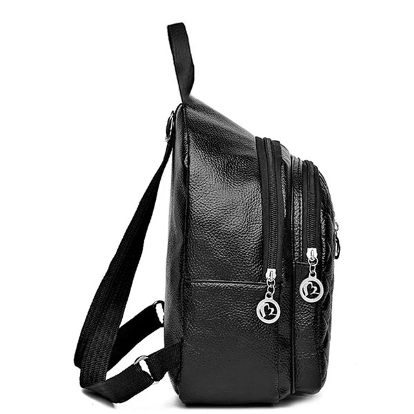 Radoslava Textured Multi-Pocket Mini Backpack